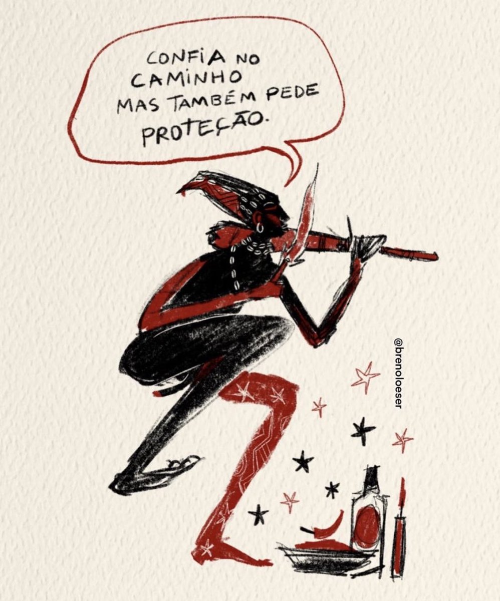 Exu abre o caminho de quem sabe caminhar. Laroyê, Exú!