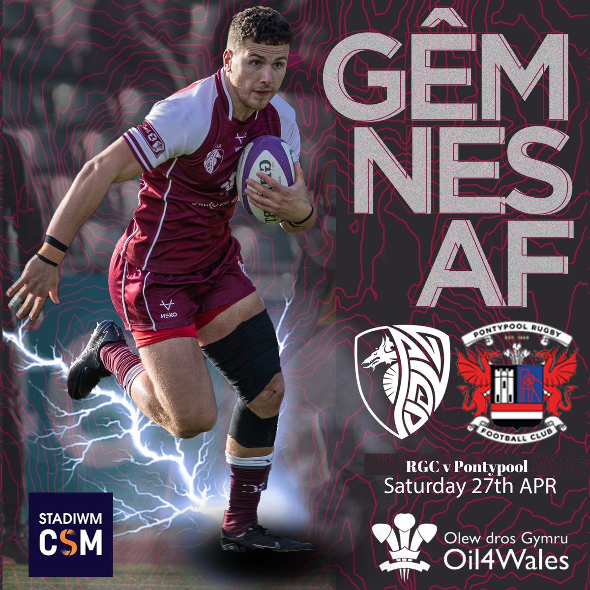 RGCNews's tweet photo. We play our final home game of the season this Saturday. 2.30pm @StadiwmCSM .

Plus for 1 night only Daf will come out of Disco retirement to play some tunes in the Fanzone post game. https://t.co/HzXZVON8jD