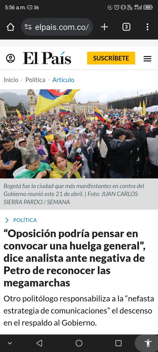A una marcha masiva,democrática y pacífica del pueblo Colombiano, @petrogustavo responde que lo quieren matar. ¡Que tal la paranoia del Presidente!