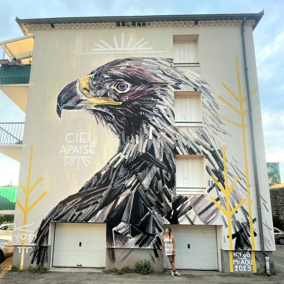 #Streetart by #KYOÔ @ #Bessèges, France, for #MIAOUENCÉVENNES
More pics at: barbarapicci.com/2024/04/22/str…
#streetartBessèges #streetartFrance #Francestreetart #arteurbana #urbanart #murals #muralism #contemporaryart #artecontemporanea