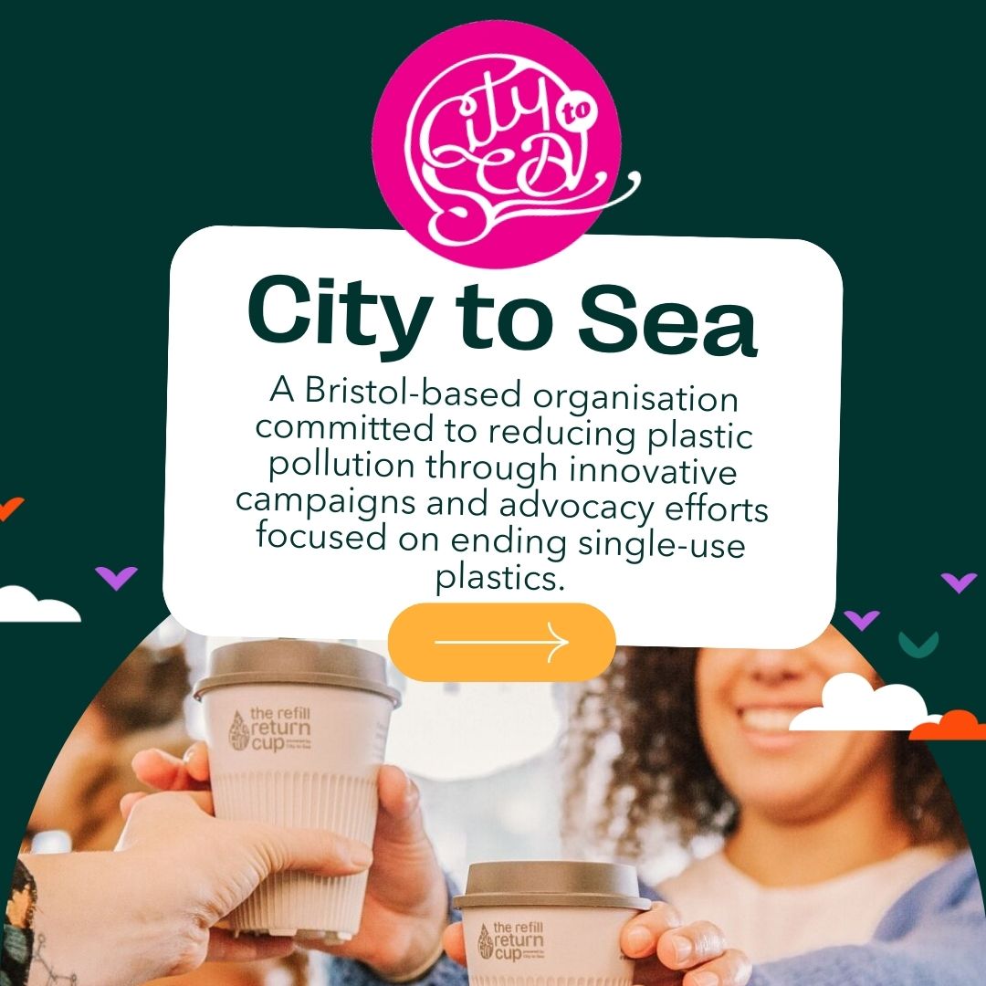 🏙️🌊Based in Bristol, @CitytoSea_ work with community groups, companies and local organisations to create practical solutions to the plastic crisis. They successfully campaigned for a ban on some of the most polluting single-use plastics and still advocate for policy change.