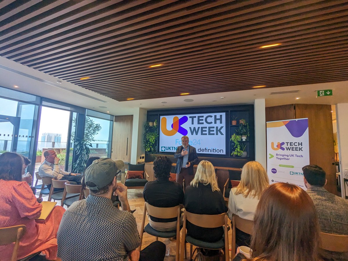 In Birmingham for the launch of UK Tech Week.

Event co-founder Stuart Clarke says the week is a platform to give everyone in UK tech an equal voice 'regardless of geography'.

#UKTechWeek