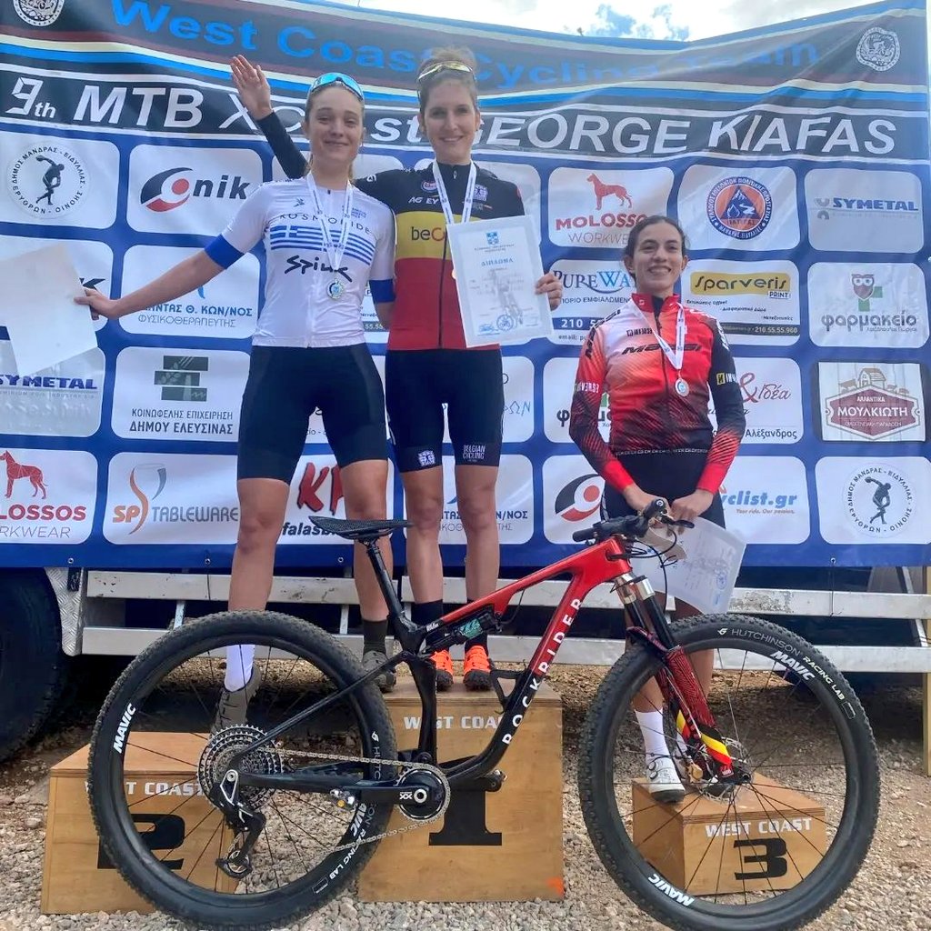 Double victory for Women Elite Emeline Detilleux this weekend at the Hellenic XCC Series #3 & Helenic XCO MTB #2 in Mandra-Eidyllia 🇬🇷 🙌🏼 Alice Pirard finished twice 4th