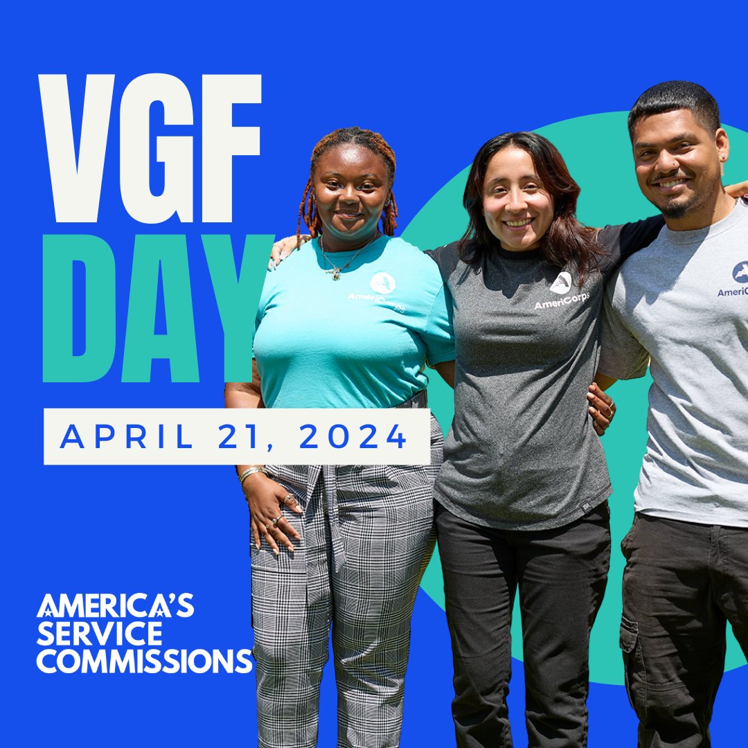 Yesterday was VGF Day! Happy anniversary #VolunteerGeneration Fund from all of us in New Jersey! Thankful that VGF was created on April 21, 2009 under the #ServeAmericaAct which has allowed us to leverage community volunteers to serve alongside AmeriCorps programs in our state!