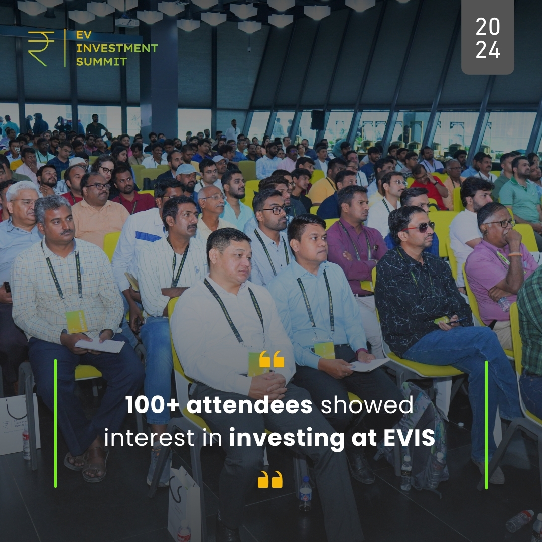 This engagement is a strong testament to the vibrant ecosystem we cultivated at #EVIS 2024.  #sustainabletransport #investmentopportunities #investmentadvice #futureofmobility #hyderabadevent #industryleaders #startups #networking #smbi #workingprofessionals #HNI #EVIS