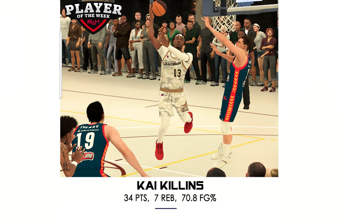 SimWorld4K's tweet photo. Congratulations to last week’s Player of the Week, Kai Killins!! Kai helped lead Gulf Coast Lockdown to victory in their game against SimWorld South America by landing a massive 34 points and 7 rebounds all while keeping a 70.8 FG%.   Way to go, Kai!

Subscribe and turn on notifications at https://t.co/NdqLbSAZ2i so you never miss Kai Killins and Gulf Coast Lockdown live!

Join the conversation at https://t.co/TQBJm3b8wj!

#SeeTheGameBeTheGame #basketball #rpg #coach #metaverse #esport #NBA #virtual #simulation #viral #trending #fyp #SimWorld #SWTV #2k #Louisiana #7thward #PlayerOfTheWeek #Congratulations #ncaabasketball