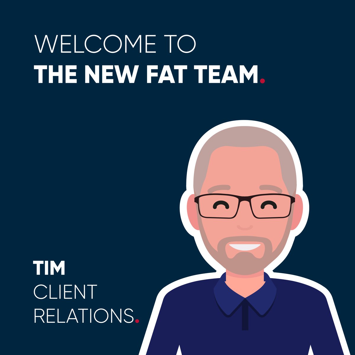 The New Fat are excited to welcome our new Client Relations Manager, Tim, to the team! 😊 #newteammember #graphicdesign #designagencyuk