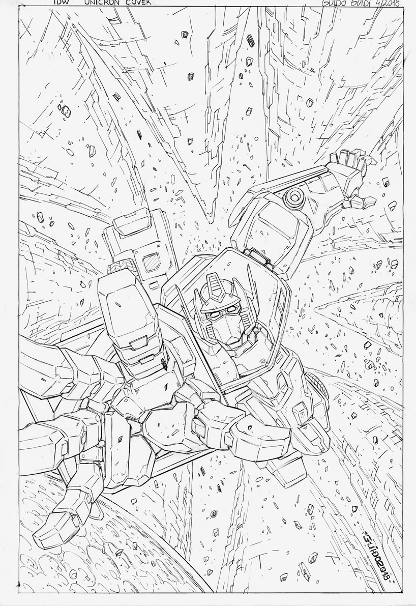 IDW TRANSFORMERS: UNICRON (2018) #4 RI - original cover art by Guido Guidi for sale on Ebay: ebay.com/itm/1161559449…