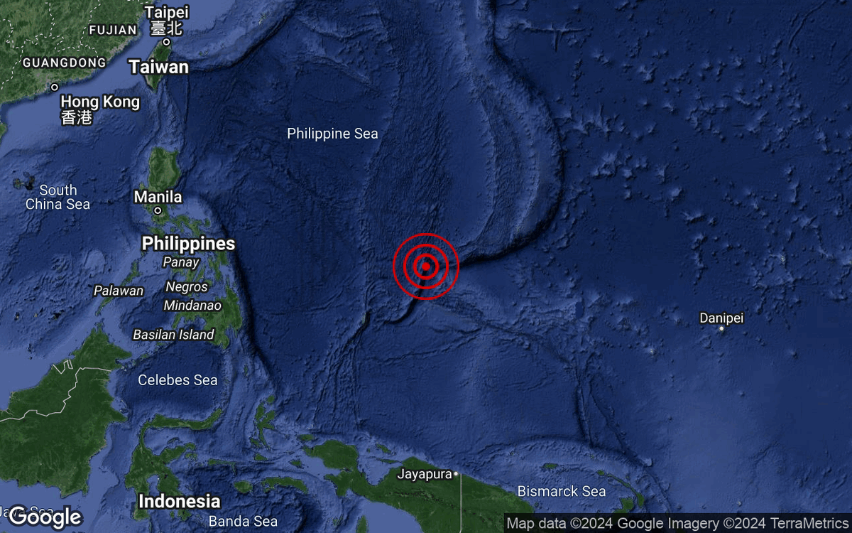 Gempa bumi sederhana M5.2  berlaku di Barat Kepulauan Caroline, Micronesia pada 8:22 malam, 22 April 2024,berpusat di 11.0° U & 138.7° T dengan kedalaman 46 km. 1,159km Timur dari Tagum City,Filipina.Tiada ancaman tsunami kepada Malaysia. #gempabumiMETMalaysia #mygempa.met.gov.my