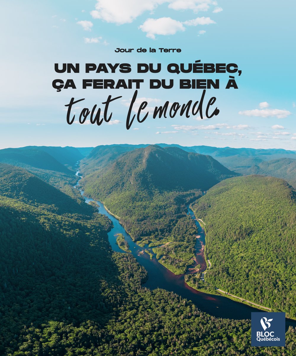 En ce Jour de la Terre, rappelons qu'un pays du Québec aurait les pleins pouvoirs pour devenir un fer de lance de la transition écologique mondiale et se débarrasser, enfin, de la monarchie pétrolière canadienne. Un pays du Québec, ça ferait du bien à tout le monde!