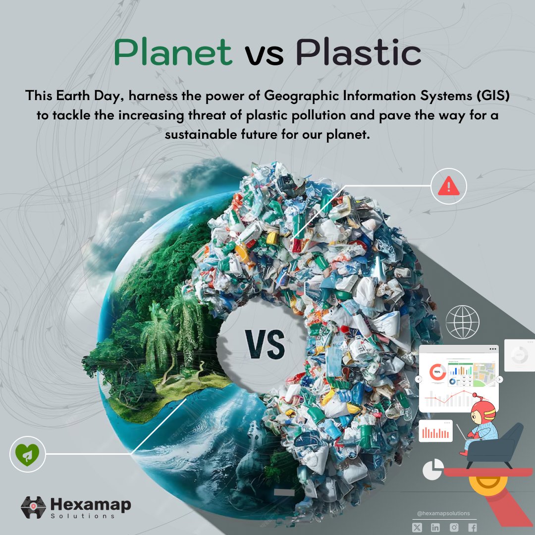 HexamapSolution's tweet photo. "Planet vs. Plastics" calls for a united global effort to combat the overwhelming plastic waste that threatens wildlife, pollutes oceans, and harms human health.
#PlanetVsPlastics #EarthDay2024 #EndPlasticPollution #EcoFriendly #SustainableLiving #ZeroWaste #PlasticFree #hexamap https://t.co/ifIWXWIXmI