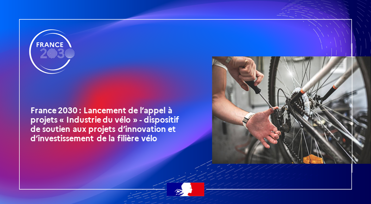 #mobilité Lancement de l’appel à projets #France2030 “Industries du vélo” pour soutenir les projets d’innovation et d’investissement de la filière🚲 Opéré pour le compte de l’État par l’@ademe, la 1ère relève du dispositif est doté d’un budget de 20M€ ➕ info.gouv.fr/actualite/fran…