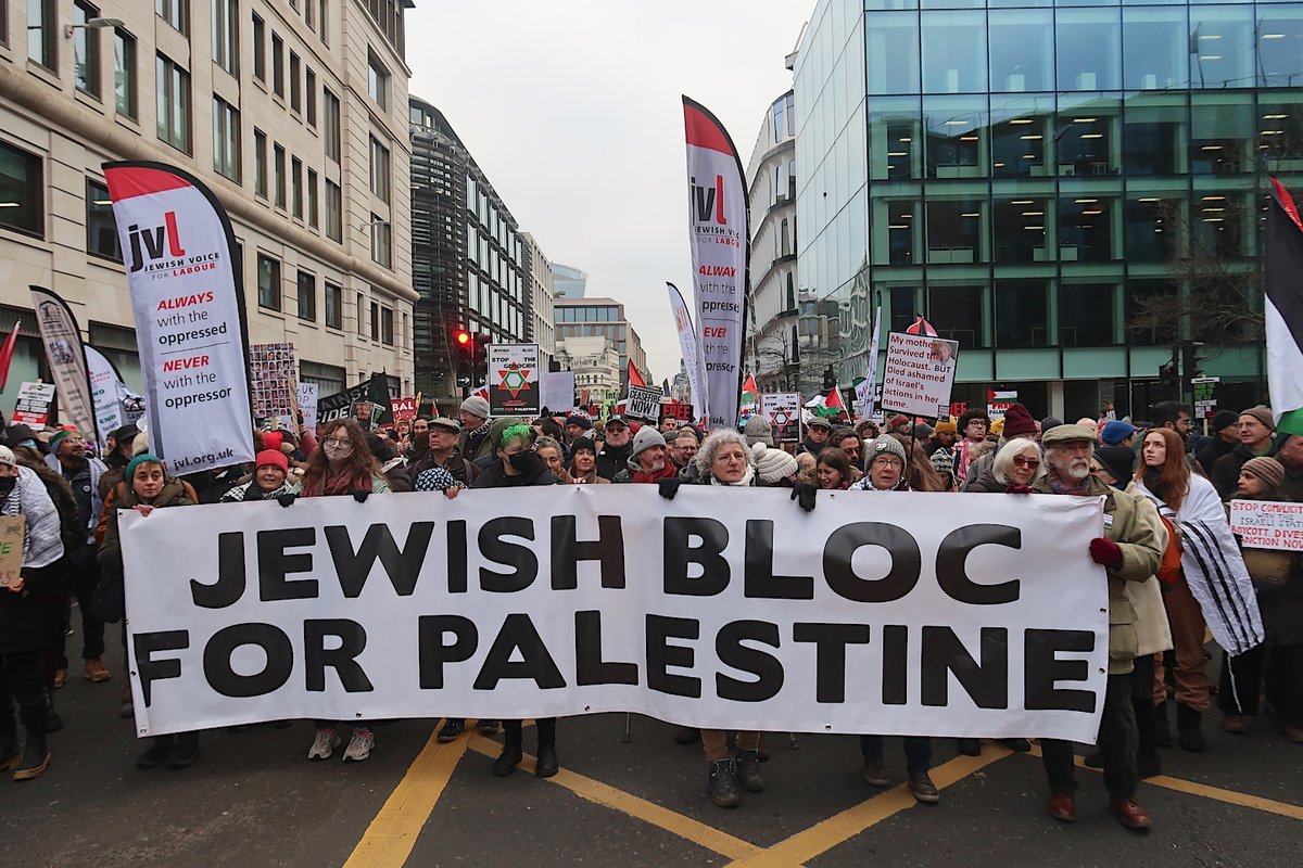 There is no-one Zionists hate more than Jews who support Palestinian rights and criticise Israel, because they completely f*ck up the 'antisemitism' narrative. Which is why Gideon Falter refuses to accept there's a substantial Jewish presence on all these anti-genocide marches.