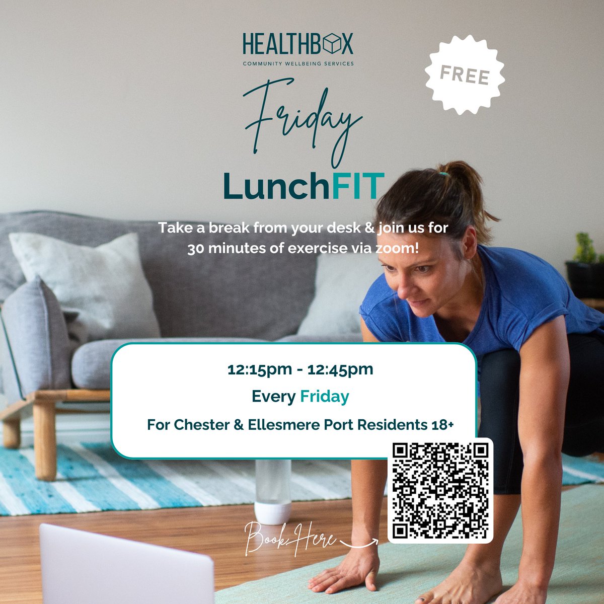 NEW LunchFIT class💪 Designed specifically for those working from home, our 30 minute online class infuses your day with energy & positivity, no matter your fitness level. From strengthening muscles to boosting your heart rate & calming your mind! bit.ly/3Ws96tt