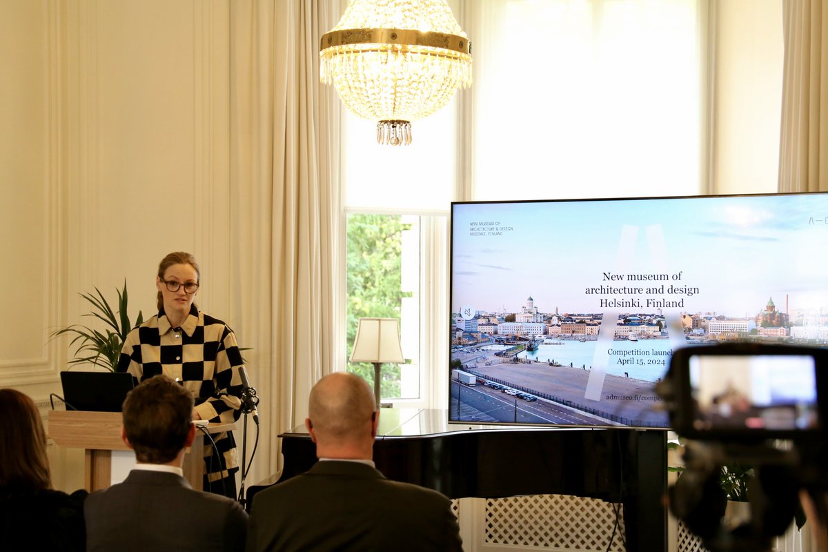 Last week @finlandinuk hosted an event to launch the #designcompetition for the new Museum of #Architecture and #Design in #Helsinki. Read more @archpaper: archpaper.com/2024/04/intern…