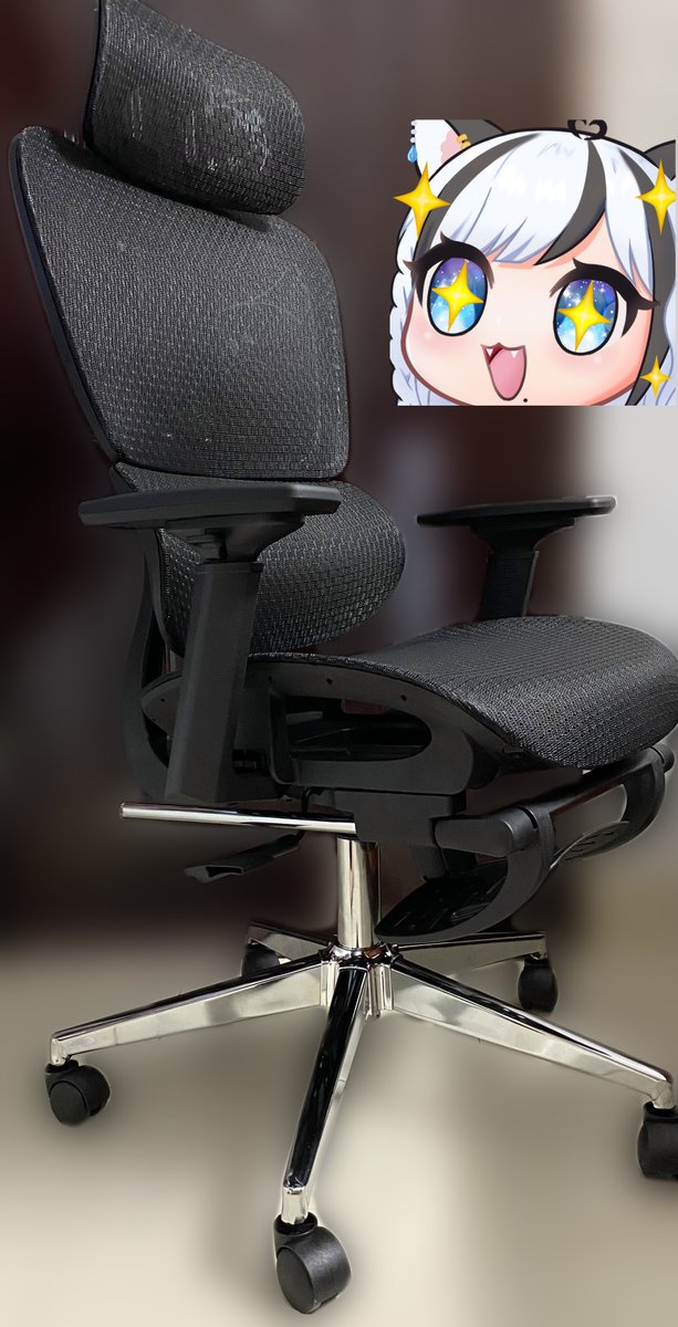 Thank youuuuuu so much for you greatly support Sapphiron 💖 An egonomic chair !! No need to worry about scolios catto anymore !

Thank you my beloved Kas
Another goal item on Throne had been reached UwU