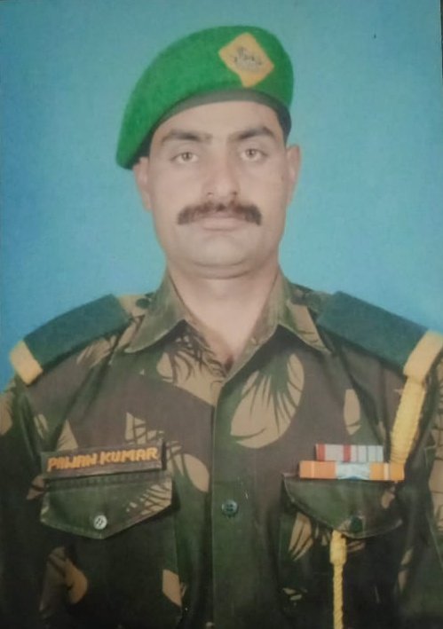 SEPOY PAWAN KUMAR was discharged from services.
Later, he committed suicide leaving behind wife & kids.
As he was discharged, family gets no pension.
Wife earns 6K a month.
Lets help her in educating kids

Savita Sharma
Ac. No. 0034040100012163
J&K Bank, Kalakote
IFSC JAKA0KALKAT