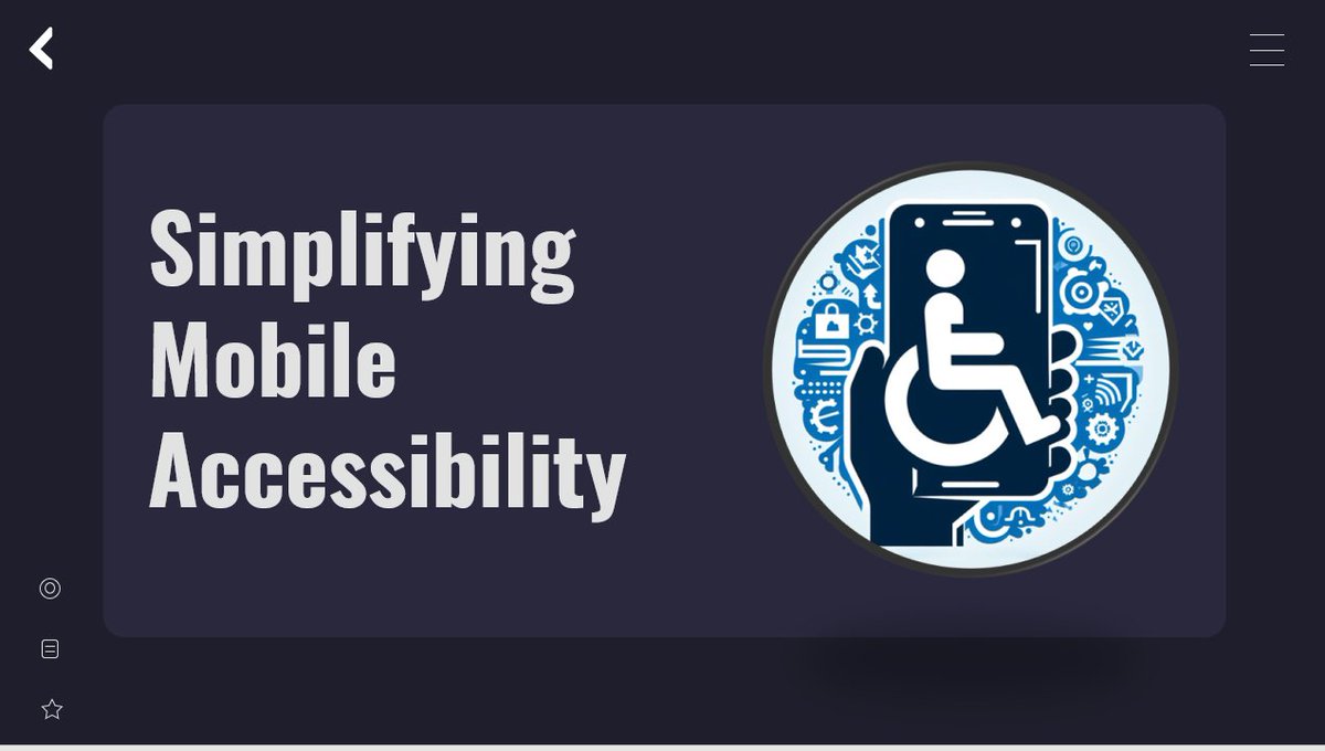 On May 13th, Join me at @knowbility John Slatin AccessU for a deep dive session titled 'Simplifying Mobile #Accessibility'! We will take the tangled world of mobile #A11y and break it down so you can begin making your applications accessible with ease!