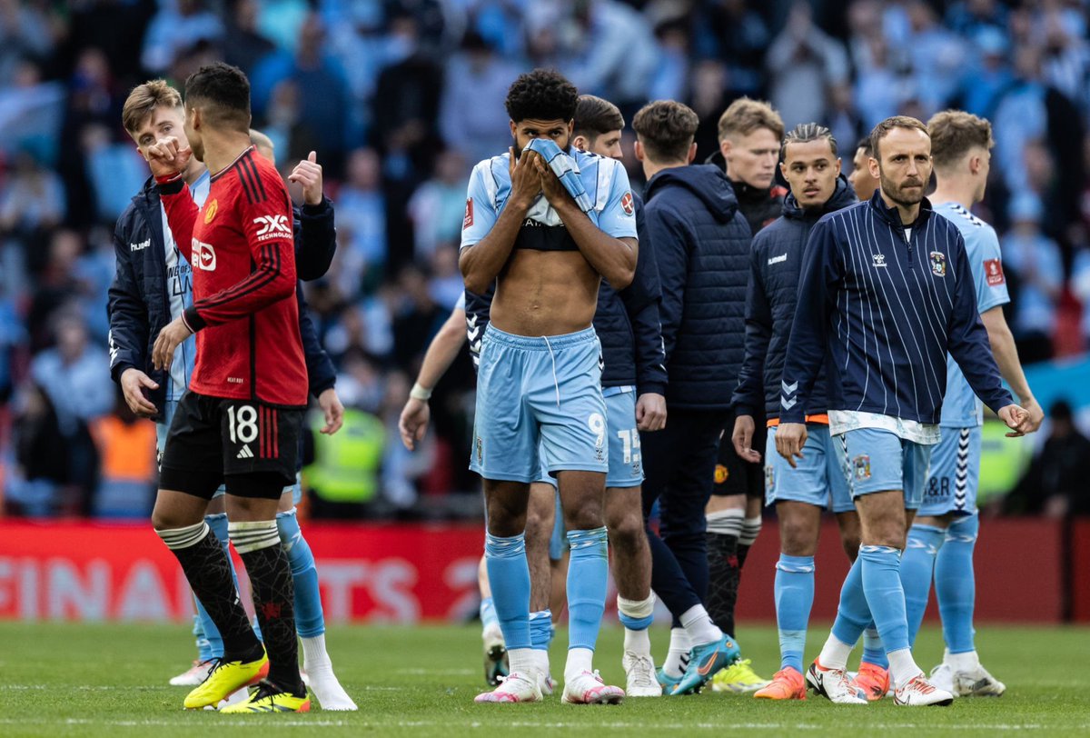 Tough result to take after showing great fight and team spirit to come back from behind. Proud moment for myself to score at Wembley and to have been part of this incredible @EmiratesFACup run. Extremely proud of the team and the fans who were top class throughout! 🩵 #PUSB