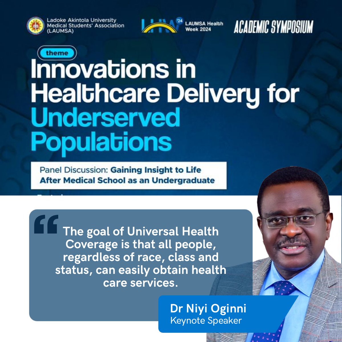 Did you miss the keynote speech? Here are more excerpts from Dr. 'Niyi .S. Oginni's (@niyioginni) speech:

🔥🔥

#LHW24 #Globalhealthequity #Healthweek