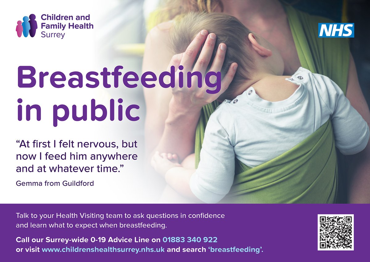 Visit our website ow.ly/Irxs50Rl5Le to use our interactive map to find your local breastfeeding support group and information about our free virtual breastfeeding support group.

#Surreyfamilies