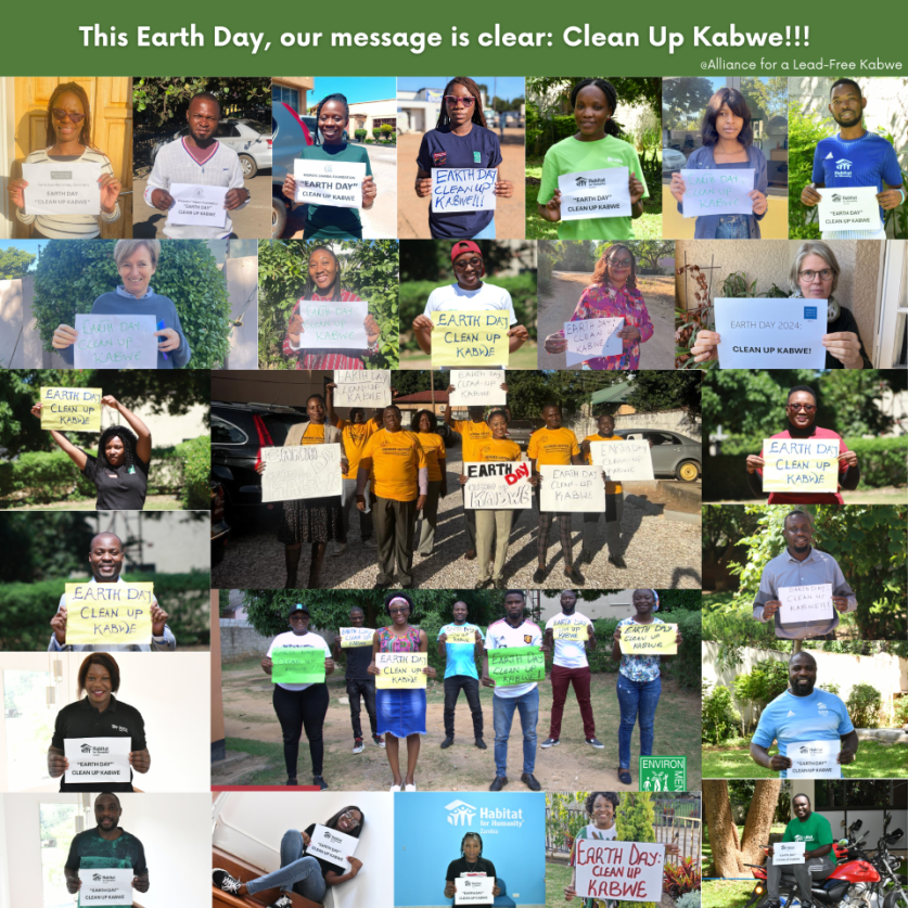 This Earth Day, we @LeadFreeKabwe Alliance are advocating for Kabwe to be cleaned. Kabwe deserves a fresh start - cleaning up means healthier lives for the people, and ensuring a brighter future for generations to come. #EarthDay #LeadFreeKabwe