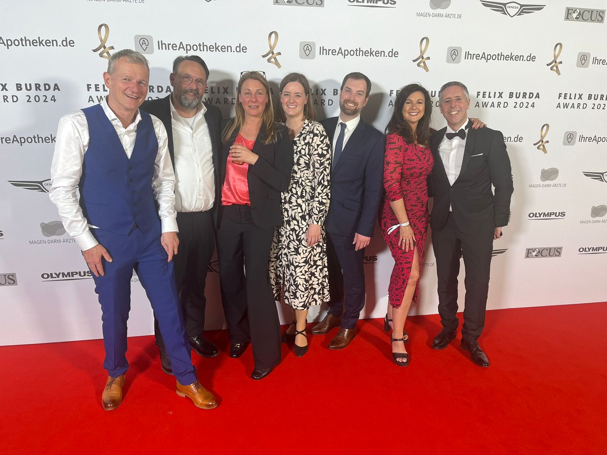 As former nominees Thomas Wunderlich and Anna-Lena Ostermann-Parucha were making their way down the red carpet at the Felix Burda Award yesterday. The award is part of an important awareness campaign and rewards significant contributions in the field of colorectal cancer research