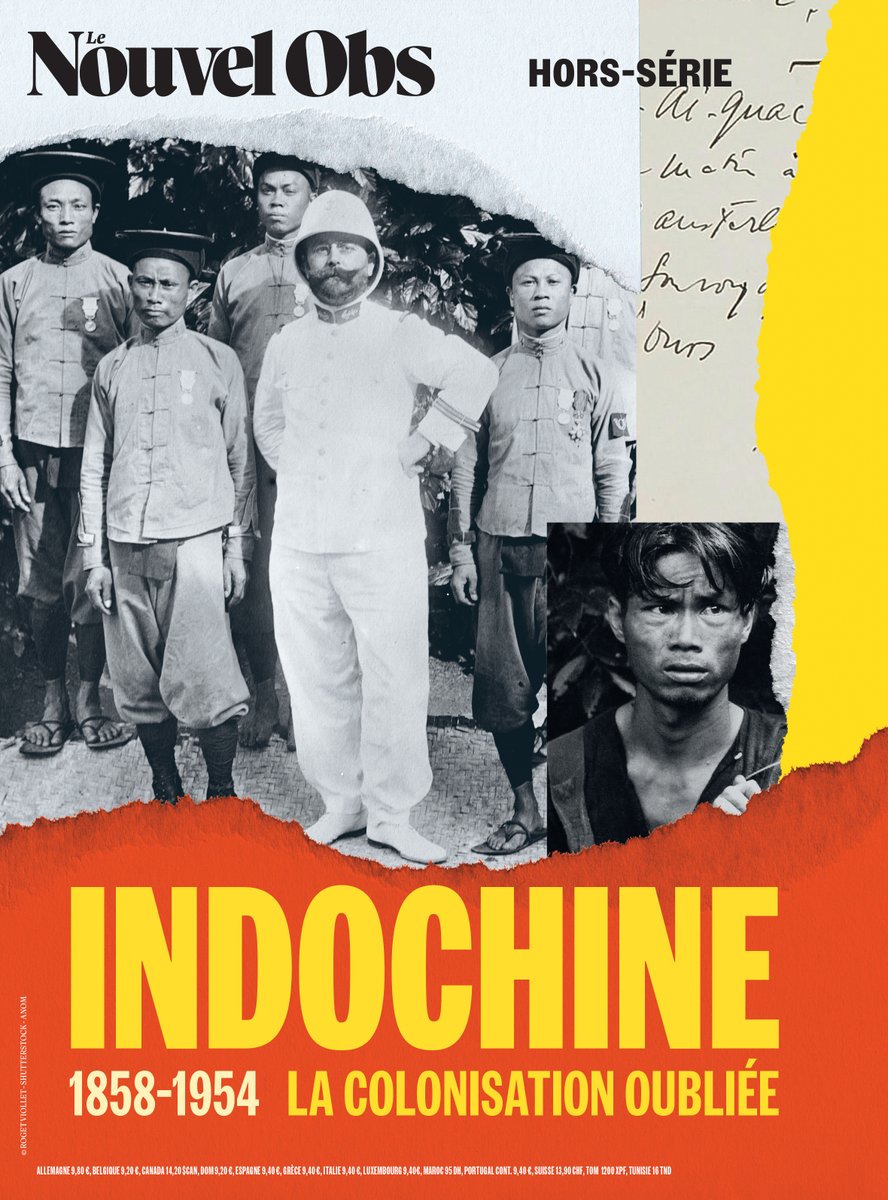🗞️ @Le_NouvelObs sort un hors-série spécial #Indochine : la colonisation oubliée. ⁠ Dans ce hors-série, nous décortiquons les rouages de la machine coloniale, du trafic d’opium à l’exploitation des corps, racontons la violence de la guerre d’Indochine, prémisse du désastre