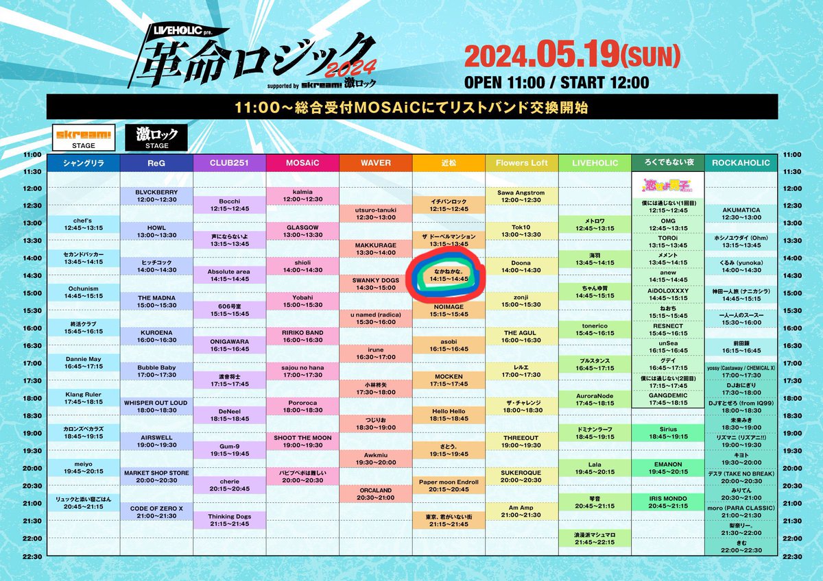 #革命ロジック2024 わたしだったらこう回る！ 🔴→絶対見る 🔵→なるべく見たい 🟢→時間空いたら見る