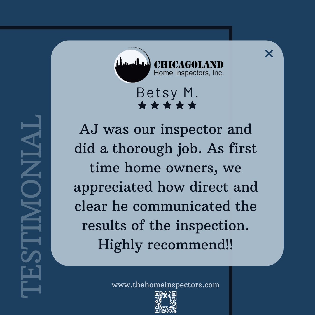 Thank you for noticing our commitment to excellence. Our inspector, your real estate agent, and I reiterate our commitment to homebuyer confidence. Service is always good, as seen by your satisfaction.

#homeinspection #YouAlwaysGetMore #fivestarreviews