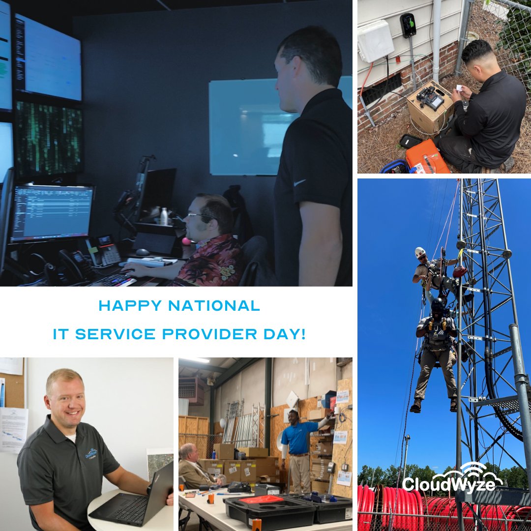 🎉 Happy #NationalITServiceProviderDay! Here at #CloudWyze, we are proud to be Wilmington's #local #ManagedServiceProvider. From cybersecurity to cloud services, we've got you covered. Thank you for trusting us with your IT needs!