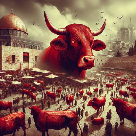 🤷‍♂️¿Qué importancia puede tener el sacrificio de vacas rojas para la 🌍 geopolítica mundial? 🤷‍♂️¿Qué relación tiene este sacrifico🐮 con la m3zquita de Al-Aqsa, los pal3stinos y el mundo musulmán? 🤷‍♂️¿Qué es el tercer 🕍 templo y por qué su construcción pude enfurecer a los…