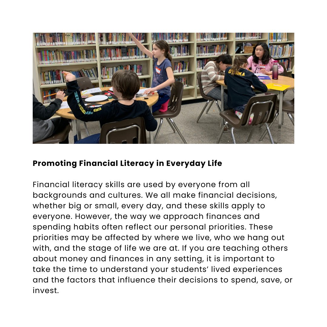 Financial literacy skills are used by everyone from all backgrounds and cultures. We all make financial decisions, whether big or small, every day, and these skills apply to everyone. 
Learn more at unitedforliteracy.ca 
.
#FinLit #Literacy #FinancialLiteracy #LiteracyForAll