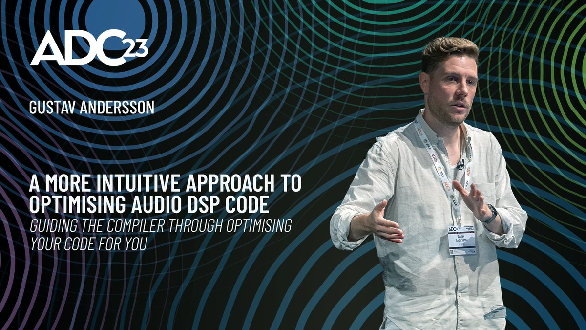 audiodevcon's tweet photo. We have just released a new ADC Conference Video!
A More Intuitive Approach to Optimising Audio DSP Code - Gustav Andersson - ADC23
https://t.co/qyhSqpAWMr
#C #ModernC #audiodevcon https://t.co/5zwHmlhbha