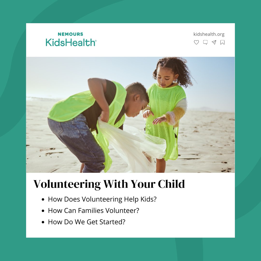 Celebrate Earth Day by joining a local volunteer event with your child. Doing something like a park or beach clean-up is good for both your family and the planet. Learn more about the benefits of volunteering for kids: bit.ly/2FwpIIi