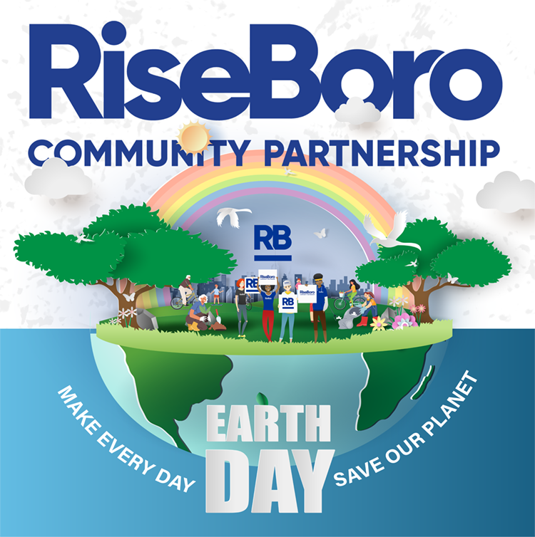 Happy Earth Day! 🌱 Today reminds us of the importance of respecting the planet we call home. At #RiseBoro, we're committed to sustainability and nurturing our community. Together, let's continue to care for our environment and create a brighter future for generations to come. 🌎