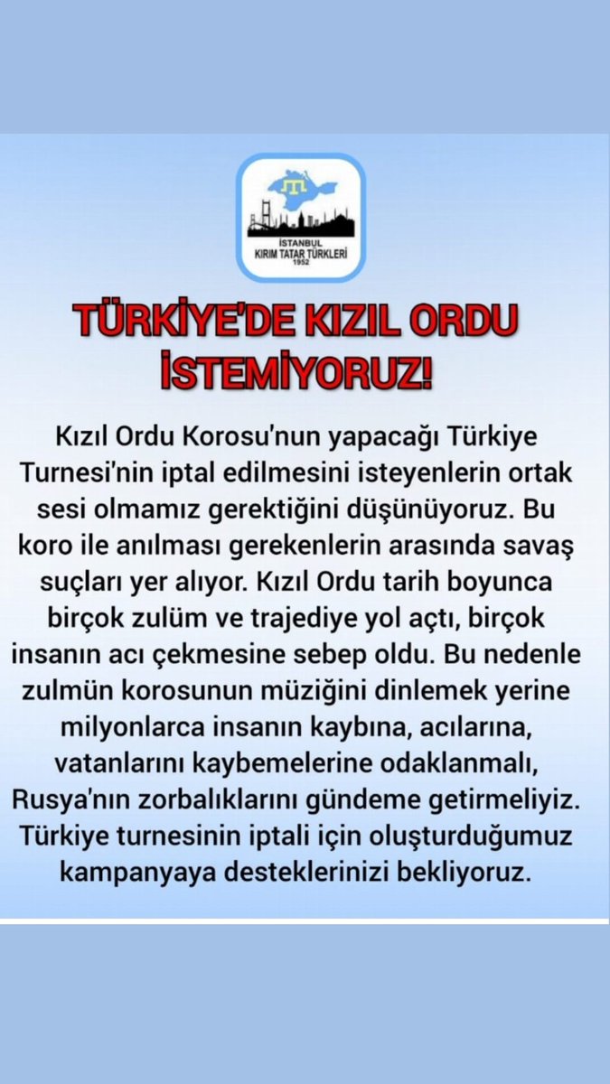 *
Güne  Paylaşım;

Rus Kızılordu Korosu'nun Türkiye'ye Gelecek Olması Tepkiyle Karşılanıyor..!
-