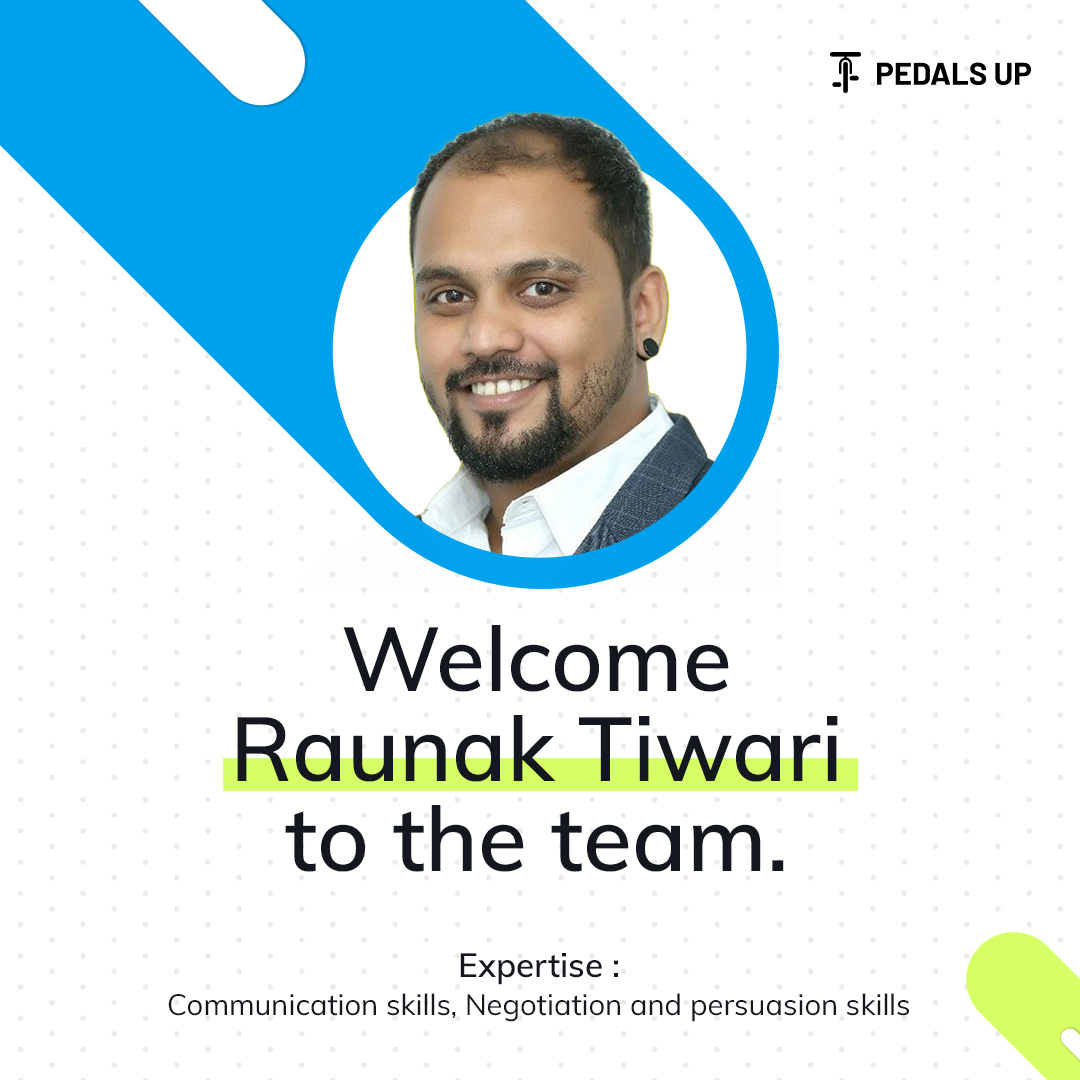 🎉 Exciting Announcement! 🎉 Thrilled to welcome Raunak M Tiwari to the Pedals Up family as our new Sr. Manager of Business Development! With a track record in exceeding targets and optimizing systems, Raunak is set to drive us to new heights. Welcome aboard, Raunak! #NewHire