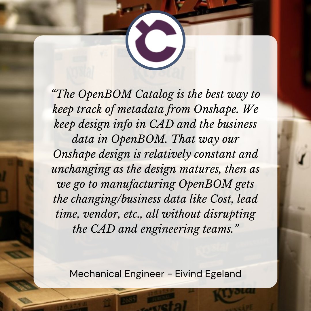 openbom's tweet image. 🤖 Discover how Currence Robotics is embracing OpenBOM&apos;s SaaS PLM to align with their all-cloud company philosophy, enhancing collaboration and efficiency across their teams. Embrace the future with cloud-based solutions! 

#CloudPLM #RoboticsInnovation

bit.ly/3hU6JO2