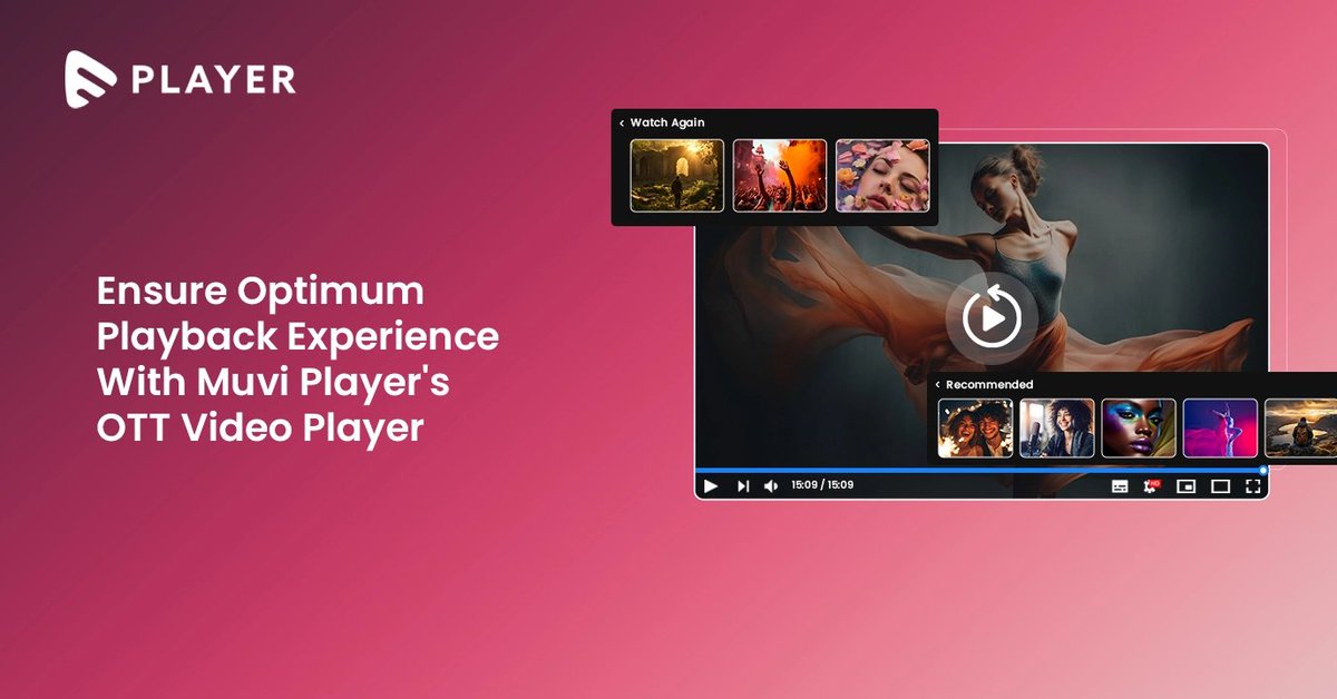 Unlock seamless video playback across all devices with Muvi Player's OTT Video Player SDK. Elevate your audience's viewing experience with high-quality playback and reliability. 👉 muvi.com/product-update…
#MuviPlayerSDK #VideoStreaming #OTTPlatform #VideoPlayerSDK