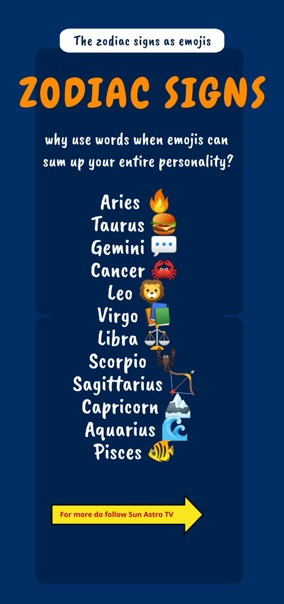 SAstrotv's tweet photo. The zodiac signs as emojis: https://t.co/VtpYvhaTAa