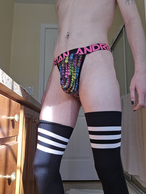 Hope you guys like the thong + thigh high combo like I do! https://t.co/RHeI9BNMIB<a href="/tag/nationalunderwearday"class="tags"><span>#nationalunderwearday</span></a>