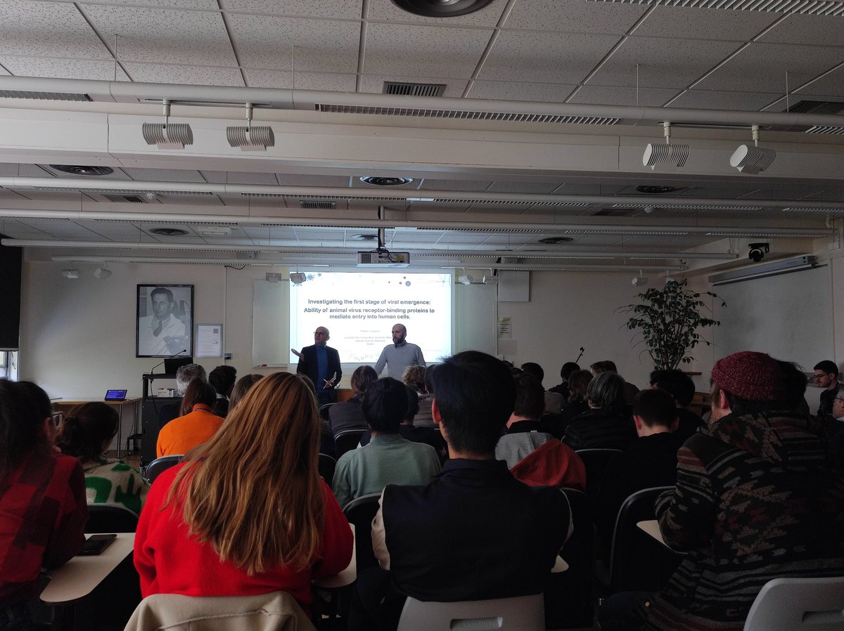 Full room in <a href="/institutpasteur/">Institut Pasteur, since 1887</a> for a very inspiring talk of <a href="/Rafa_Sanjuan_/">Sanjuan Lab</a> on viral entry and emergence