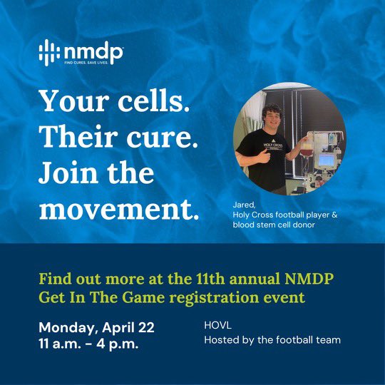 Stop by the Hoval starting at 11am today for our annual @nmdp_org event! #GoCrossGo