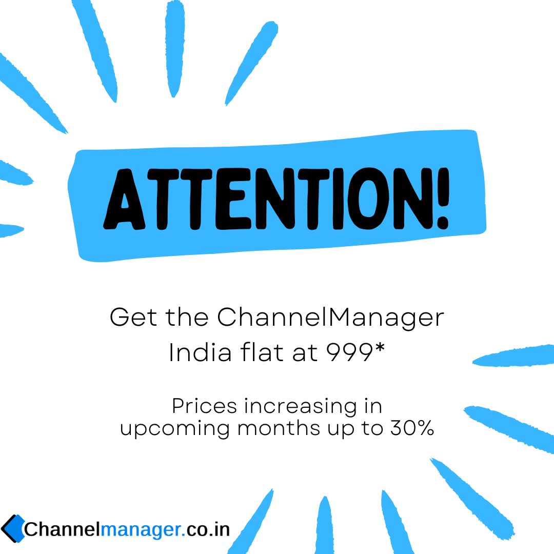 An announcement has recently been made about a considerable increase in prices. This will come into effect in the upcoming weeks.
buff.ly/3GAFC3g 
#Channel #Manager #India #Hotel #1 #Best #PMS #Overbooking #OTA #InventoryControl #RevenueManagement #Daybook #BookingEngine