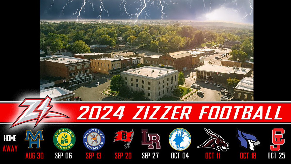 Big thank u to former player @amadden0408 for creating our 2024 schedule! @OzarkMntConf ⚡️🏈⚡️🏈