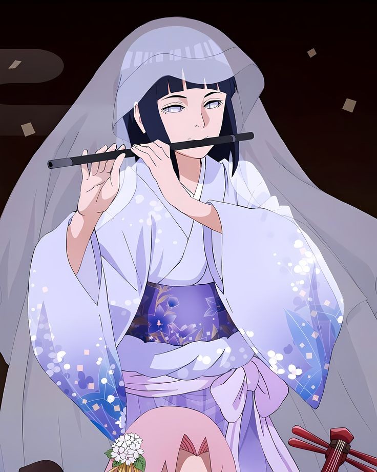 Curiosities: 

The flute that Hinata plays in the illustration is the Komabue (高麗笛) is a wind instrument that emerged in Japan under Korean influence. It is a transverse bamboo flute with 6 holes, widely used in traditional Japanese music.