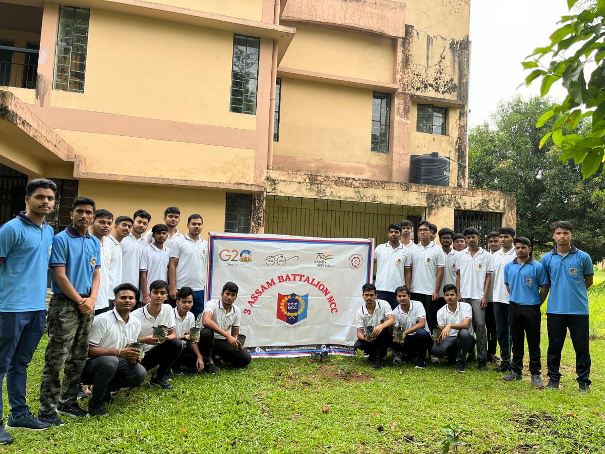 On the Occasion of World Earth Day-2024, Lt Rama K Rao, ANO & 60 Cdts of 3 Assam Bn at NIT Silchar, carried out an awareness campaign & also planted 50 saplings in their campus.