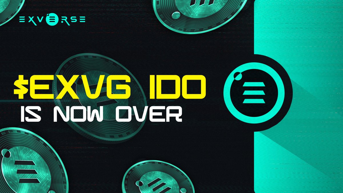 🔥#EXVG IDO is now over! 

$EXVG broke ATH records on all IDO platforms!  

🔹Seedify: Fastest sell-out of the year 
🔹ChainGPT: ATH amount of participants  
🔹GameFi: Fastest FCFS of the year  

📣CEXs Listings: April 24, 10AM UTC / 6AM EST