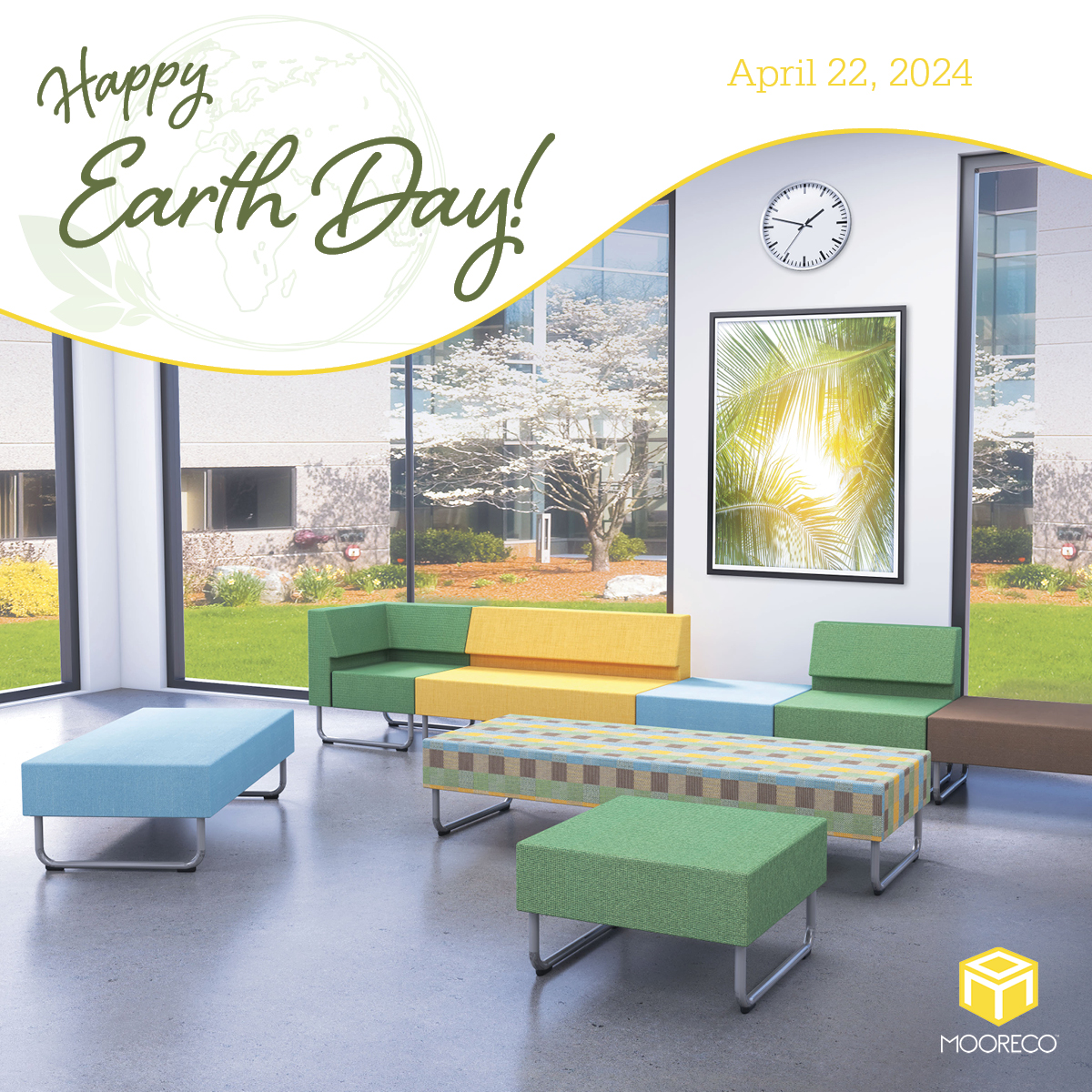 #HappyEarthDay!🌎 Let’s celebrate the beauty of biophilic design in our work & learning spaces, where nature’s touch inspires creativity and enhances our well-being. Here’s to a greener, more sustainable future!
#MooreCo #Thrive #NatureinDesign #BiophilicDesign #BiophilicSpaces